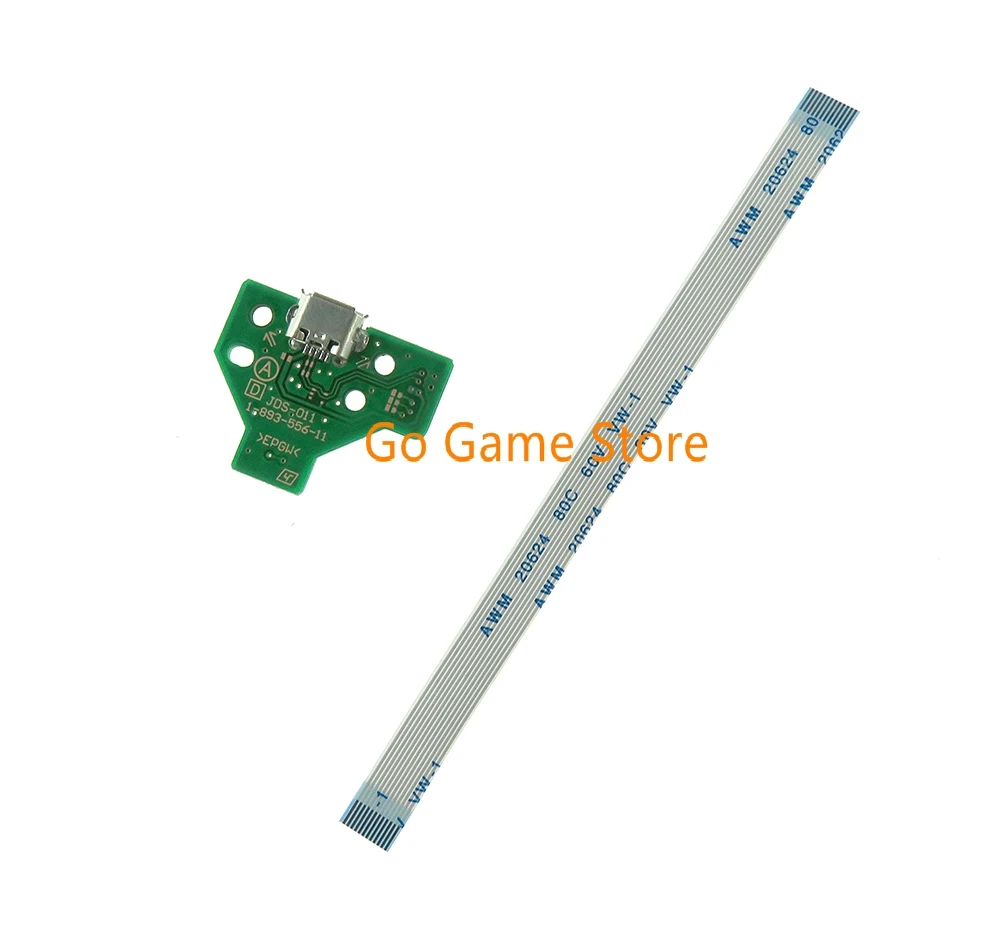 1 Juego para controlador PS4, placa de circuito de enchufe de puerto de carga para conector JDS de 12 pines 011 030 040 055 de 14 pines 001 - imagen 3