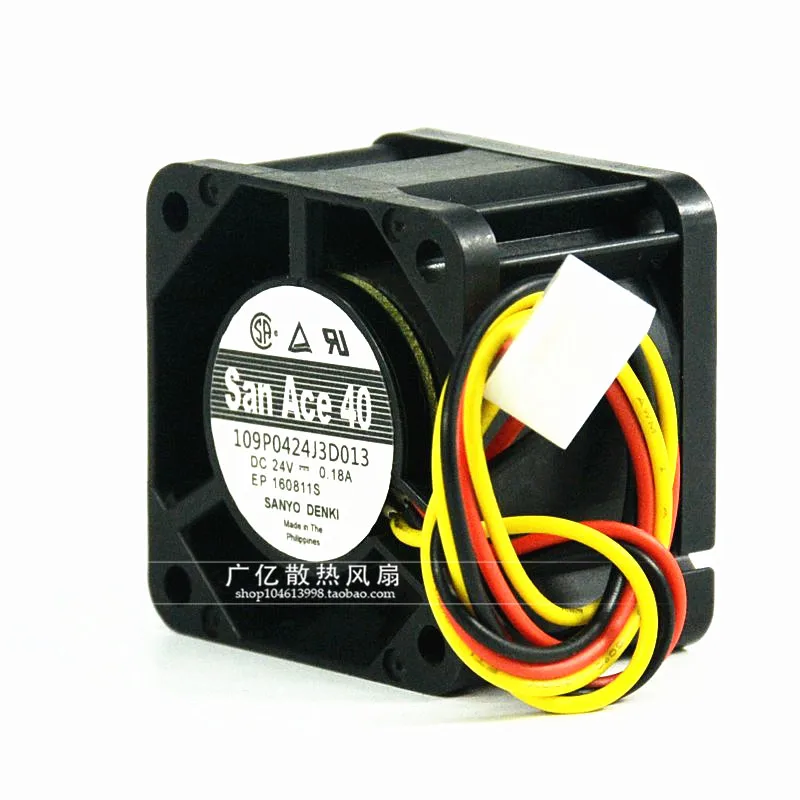 SanAce-ventilador de refrigeración con inversor de detección, 40 109P0424J3D013, 24V, 0.18A, 4CM, 4028, 3 cables, nuevo y original - imagen 4