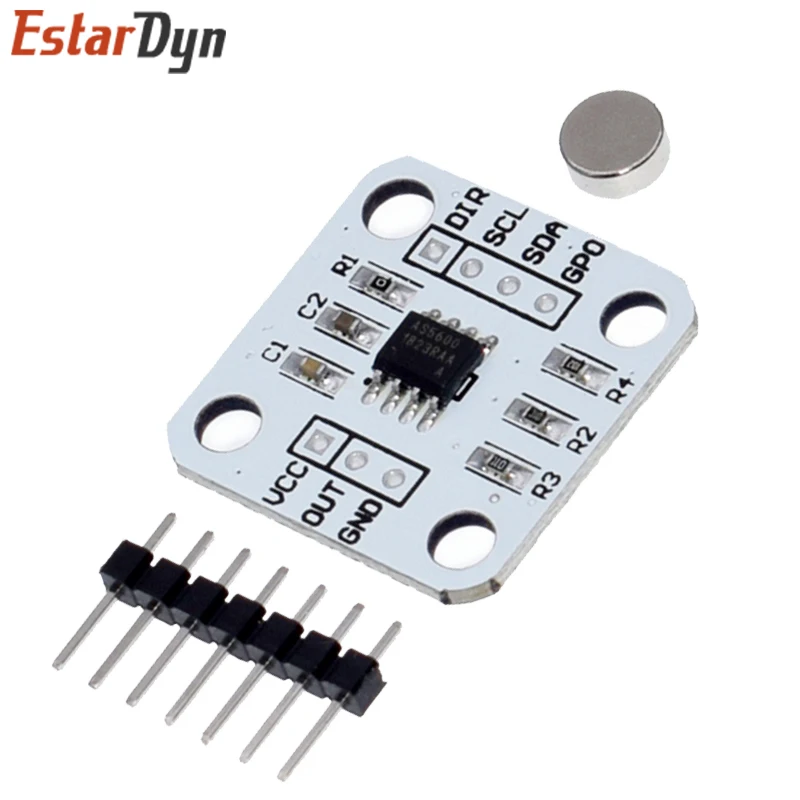 Codificador magnético AS5600, módulo sensor de medición de ángulo de inducción magnética, 12 bits, alta precisión - imagen 3