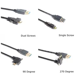 Cable USB 3.0 a USB-C con Bloqueo de Tornillos