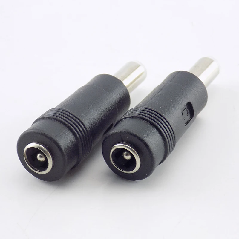 Adaptador de conector de alimentación de CC 5,5x2,1mm hembra a macho 5,5x2,5mm, convertidor 5,5x2,1 hembra a macho para ordenador portátil, 2 uds. - imagen 4