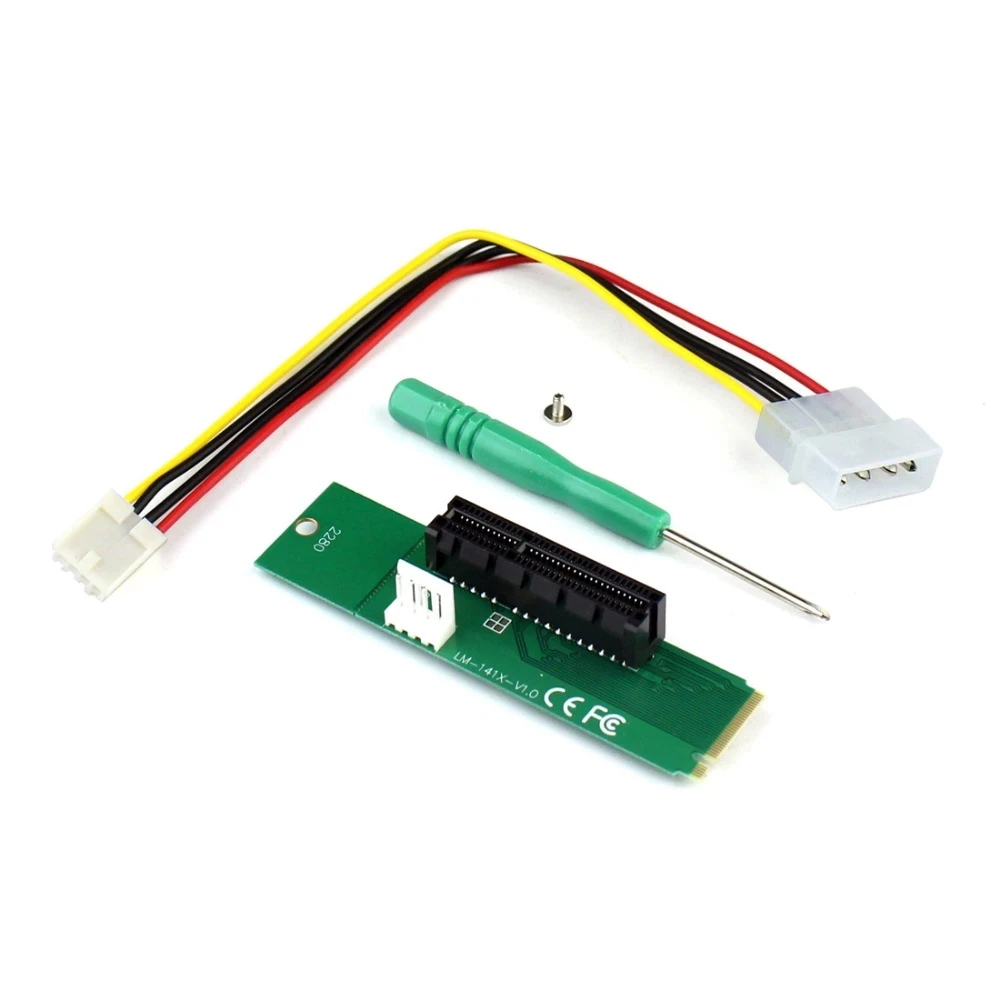 XT-XINTE para NGFF M.2 m-key a PCI-E 4x 1x, adaptador de tarjeta elevadora de ranura PCIE X4 M2 a X1, convertidor de tarjeta de expansión para ordenador PC - imagen 2