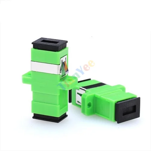 Adaptador de conector de fibra óptica SC OM3 SC / UPC SM, acoplador de brida monomodo Simplex SC-SC APC, 100 Uds., venta al por mayor - imagen 2