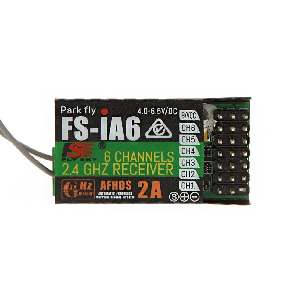 Fs-Ia6 de Control remoto para coche, barco, avión, helicóptero, DC 4-6,5 V, 6 CANALES, 2,4 GHz, LCD, transmisor, receptor para Flysky - imagen 2
