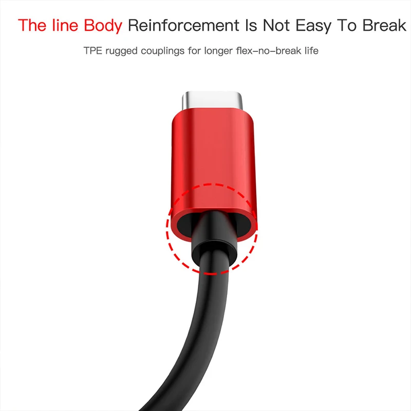 Un cable rojo con un enchufe negro en el extremo