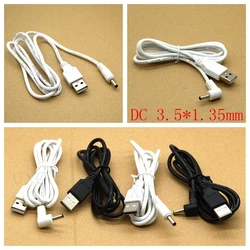 Adaptador DC USB-C 5V 2A – Cable 1m Negro Angular