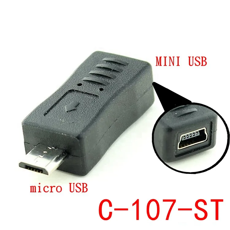 Conector macho Micro USB a Mini USB hembra, adaptador de transferencia de datos para teléfono, conector para MP3, Android D - imagen 5