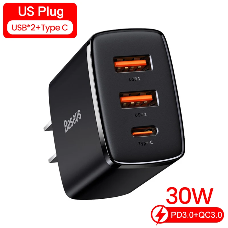 3 Ports 30W US Plug