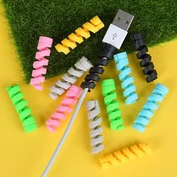 Organizador Cables de Silicona 6 Piezas – Enrollador USB y Cargador iPhone