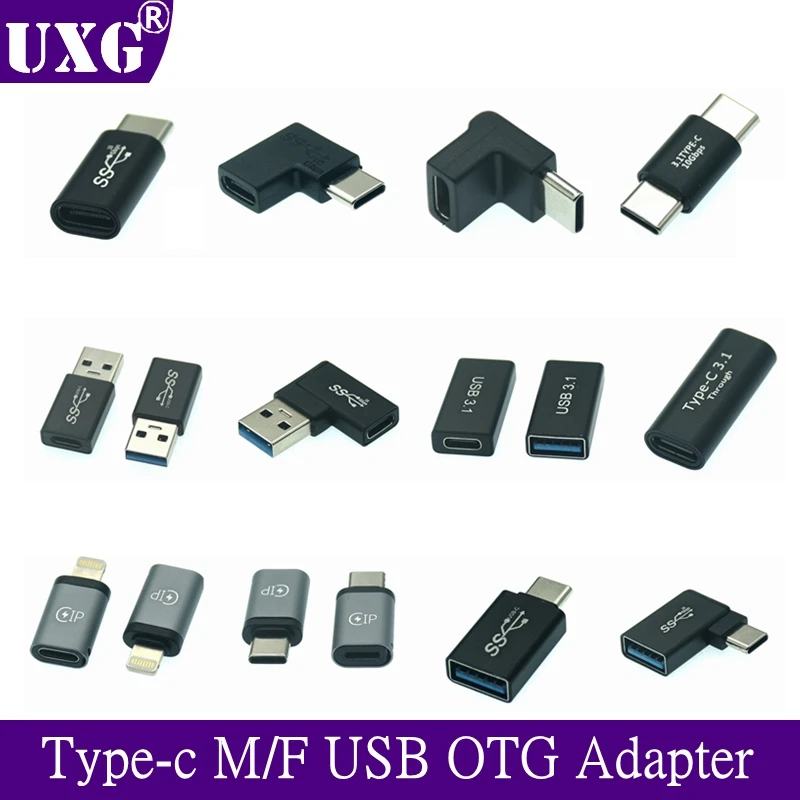 1 Uds. Adaptador Universal OTG tipo C USB C macho a USB-A macho hembra convertidor para Macbook Huawei Samsung Note Ipad conector - imagen 4