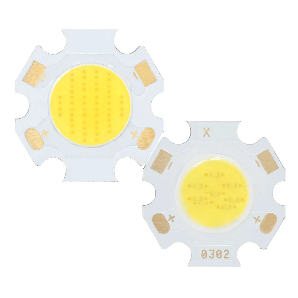5 uds COB LED 3W 5W 7W 10W Neutral blanco frío cálido 20mm Chips lámpara 300mA para foco Downlight accesorios de fuente de luz DIY