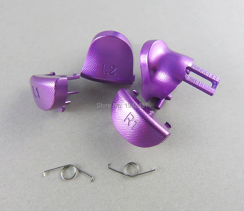 3 juegos de botones de gatillo de Metal de aluminio coloridos L1 R1 L2 R2 con resorte para ps4 JDS040 jdm040 - imagen 4