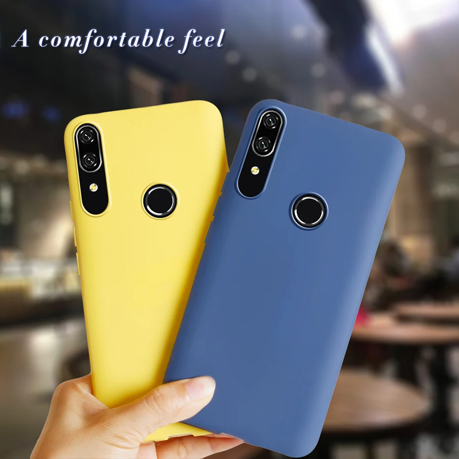 Para funda Huawei P Smart Z funda lisa de silicona suave TPU funda de teléfono para Huawei P Smart Z PsmartZ Psmart Z STK-LX1 STK LX1 6,59"