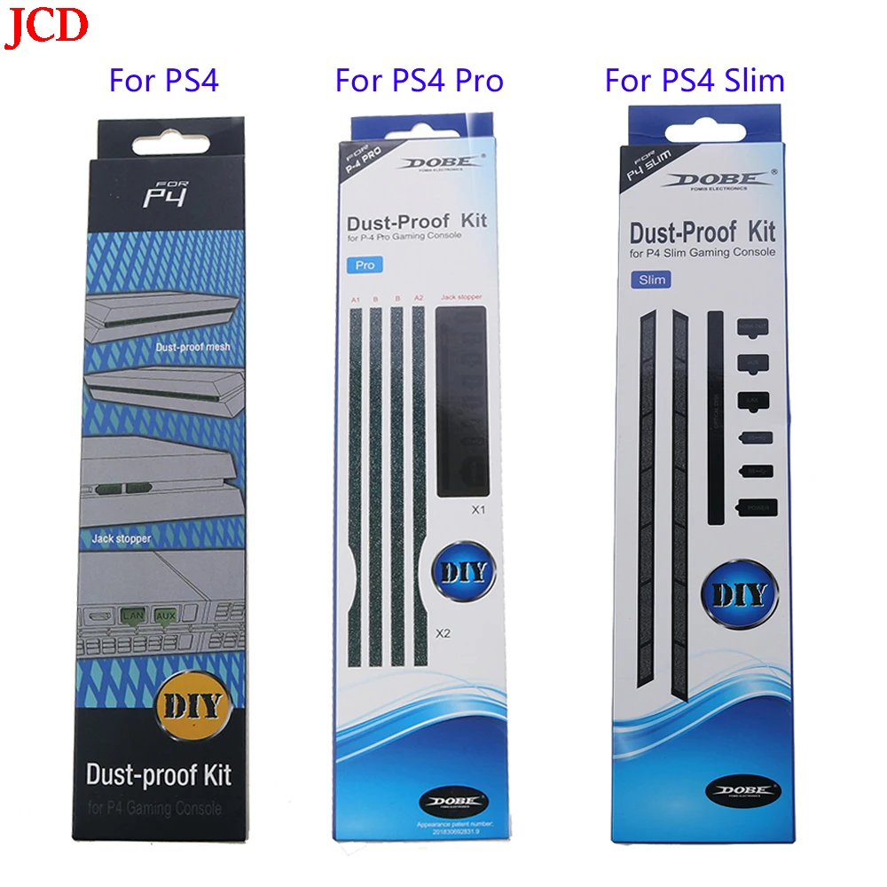JCD 1 Uds DIY Kit de red a prueba de polvo previene la cubierta malla Jack tapón paquete a prueba de polvo para PS4 PS4 Pro PS4 Slim PS4 consola - imagen 2