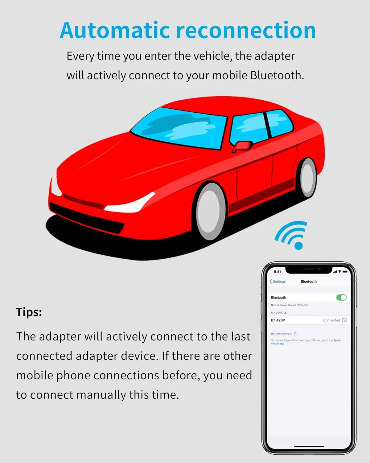 Kit adaptador Bluetooth 5,0 para coche, receptor de música Range Rover para Land Rover Special Jack, reemplazo de 30 pines, Compatible con iPod Jaguar - imagen 4