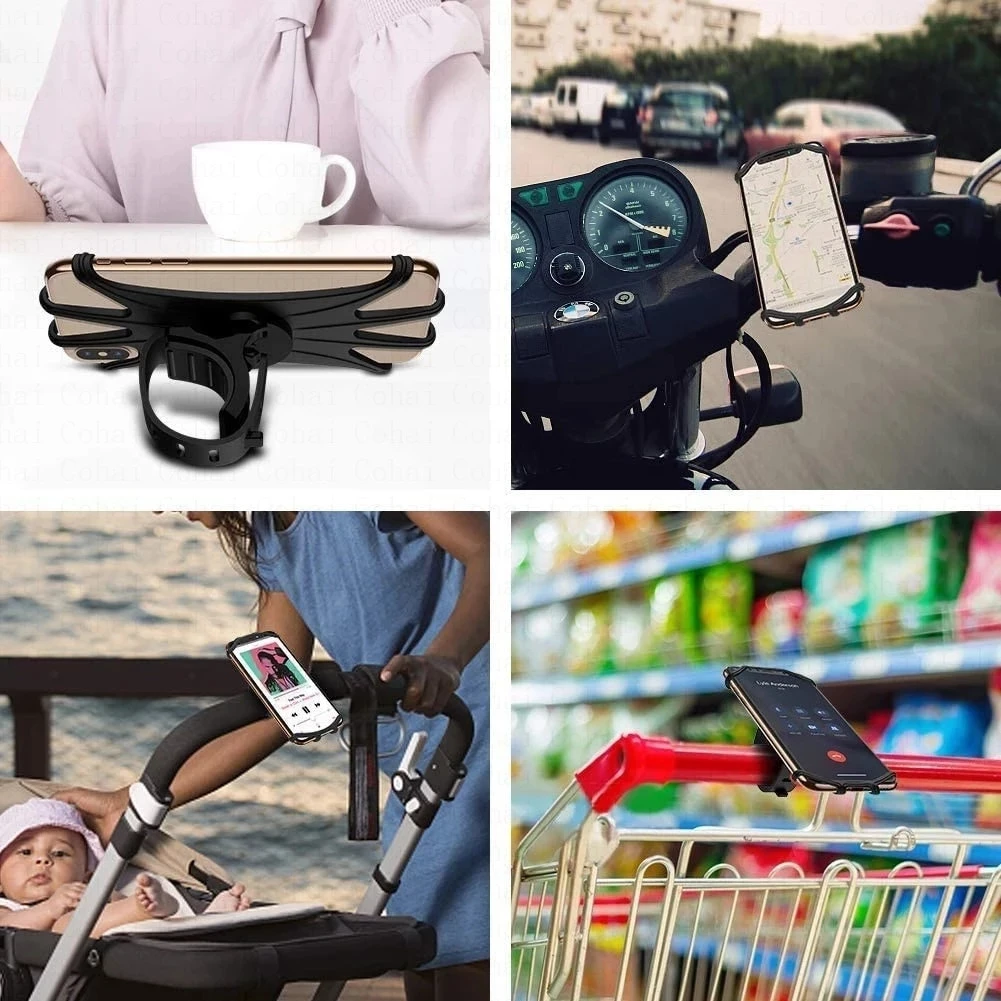 Soporte Universal para manillar de bicicleta, accesorio para teléfono móvil iPhone, Samsung, Xiaomi y Huawei - imagen 4