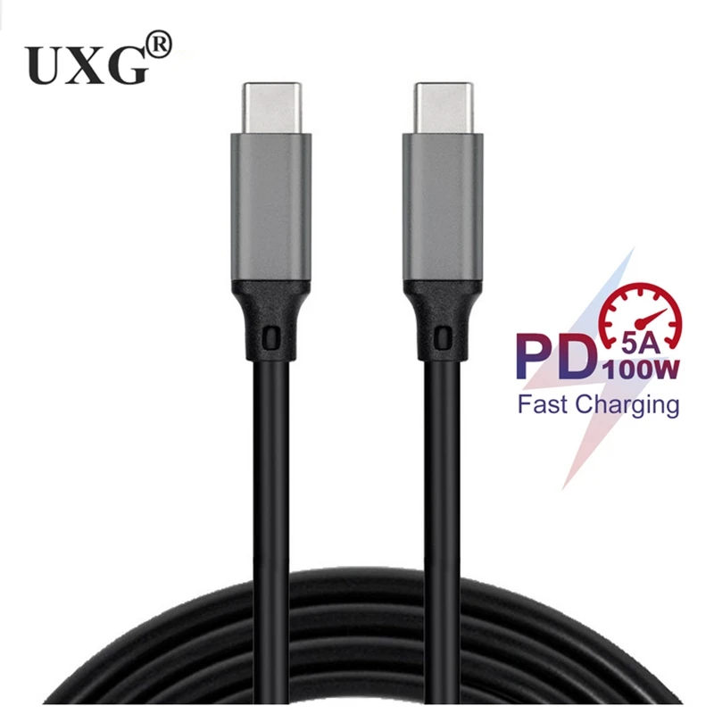 Cable curvo USB3.2 tipo C macho a macho, 5M, 3M, 1M, 4K @ 60Hz, 10Gbps, USB-C Gen 2 3, para VR, Mac, Pro, Nintendo, Oculus Quest 1, 2, VR - imagen 4