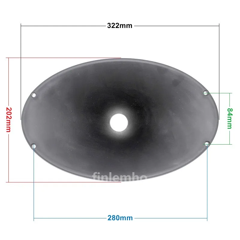 1 altavoz DJ Tweeter bocina 1,4 "garganta ovalada guía de onda 80 °   x 50 °   Para consola mezcladora de Audio profesional HiFi para coche cine en casa - imagen 5