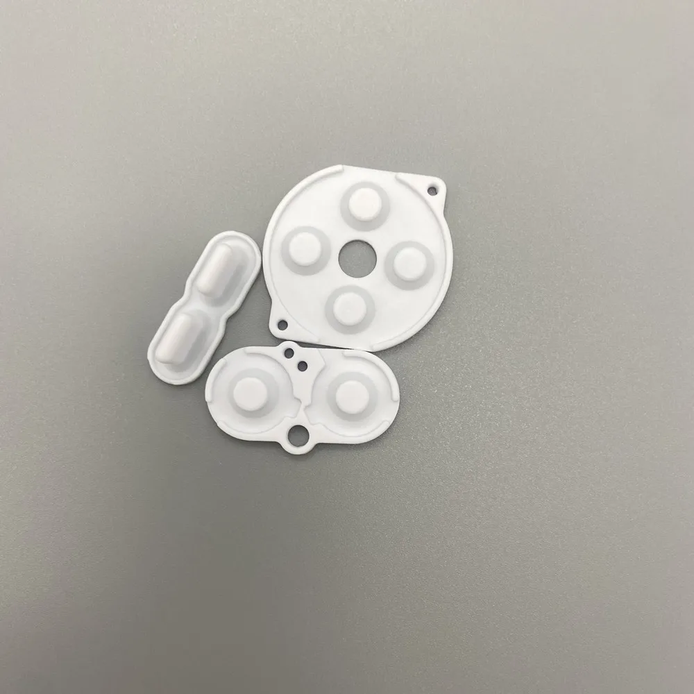 Botones conductores de goma coloridos A-B D-pad Set de repuesto para Game Boy Pocket para G-B-P Key Select de silicona - imagen 5
