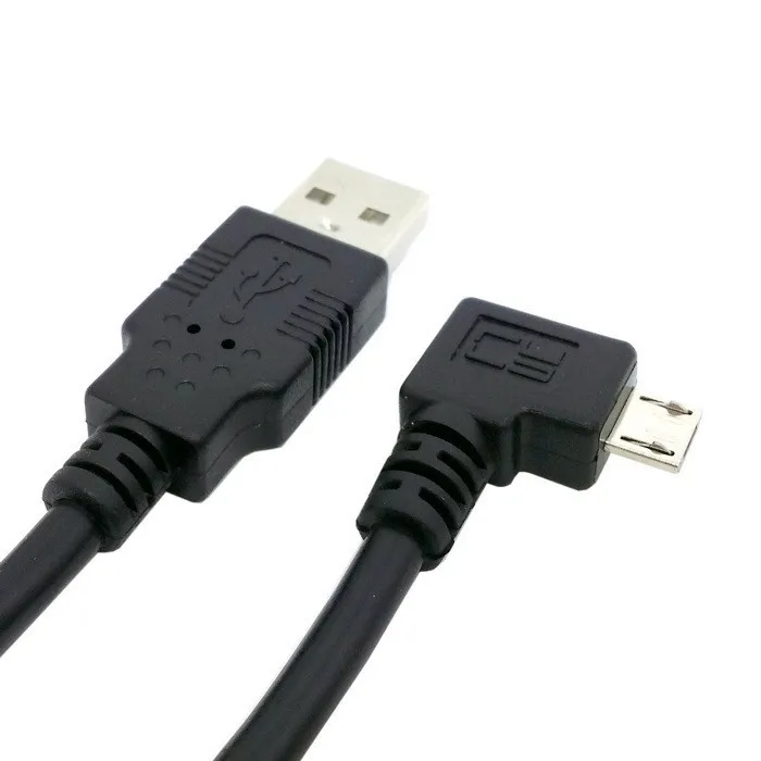 0,25 m 1 m 1,5 m 3 m 5 m ángulo recto 90 grados Micro USB 5 pines macho a USB Cable de carga de datos para teléfono celular y tableta - imagen 3