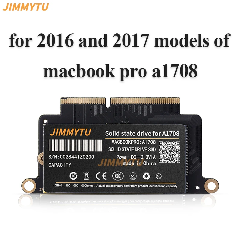 Disco Duro SSD Para Macbook Pro A1708 Compatible con el modelo Mac Pro Retina 13,3 "2016 2017 Año Disco de estado sólido EMC 3164 EMC 2978
