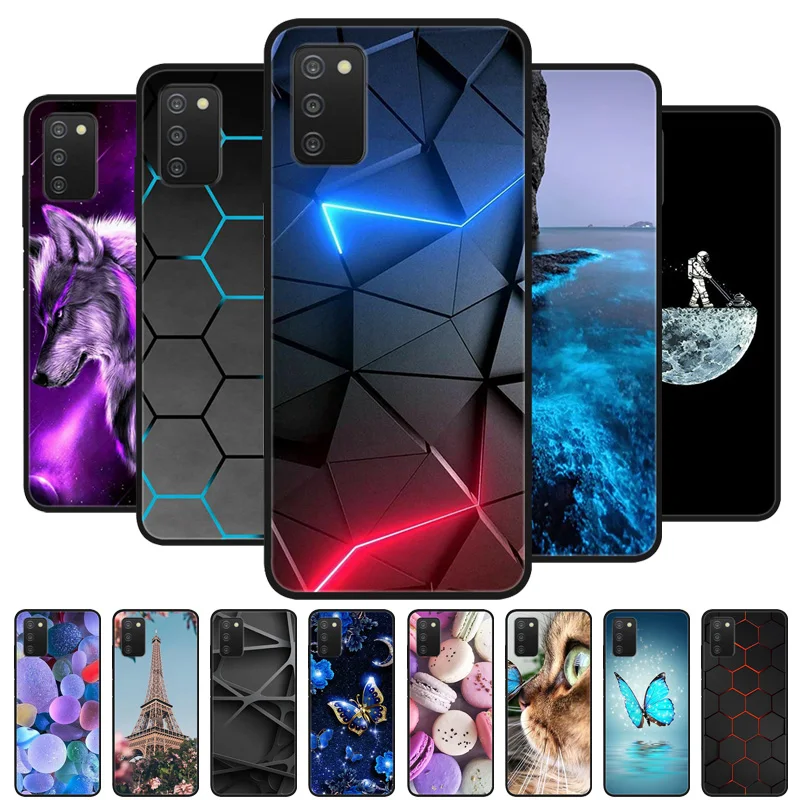 Para Samsung A03S Funda trasera de silicona Funda de teléfono para Samsung Galaxy A03S Fundas para Galaxy A 03S Fundas de parachoques suave Funda Shells