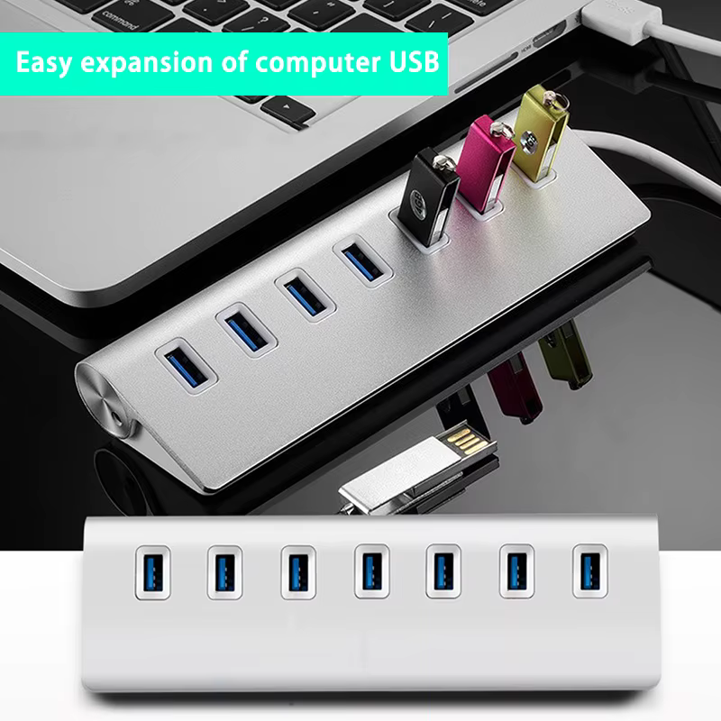Hub USB 3.0 con Cargador – Expansor Multipuertos - imagen 5