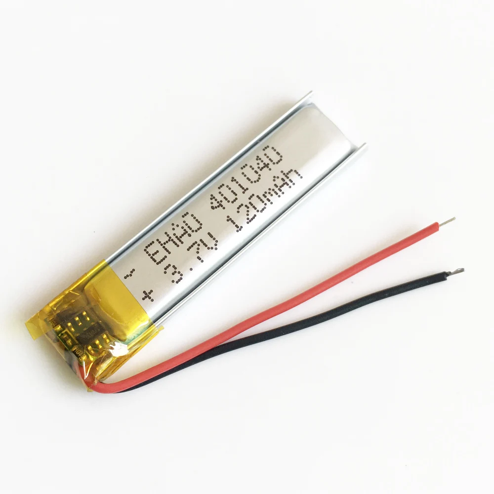 10 x Uds 3,7 V 120mAh batería recargable LiPo de tamaño pequeño para Mp3 GPS bluetooth auriculares navegador de mano 401040 - imagen 4