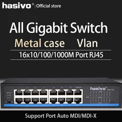 Switch Gigabit Ethernet 16 Puertos RJ45