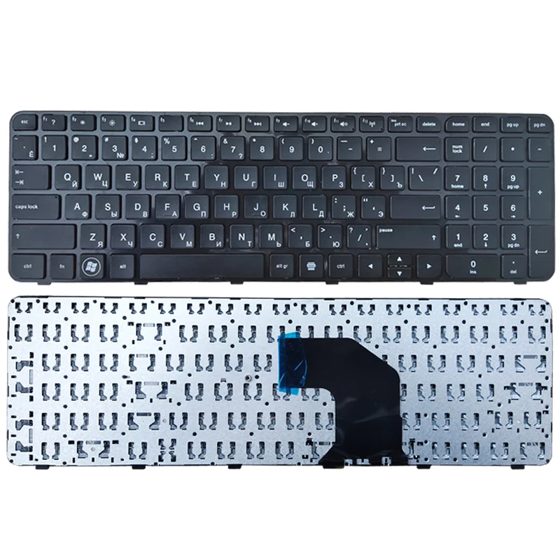Teclado ruso para portátil, accesorio para HP Pavilion TPN-Q110, RU, Blanco/negro - imagen 4