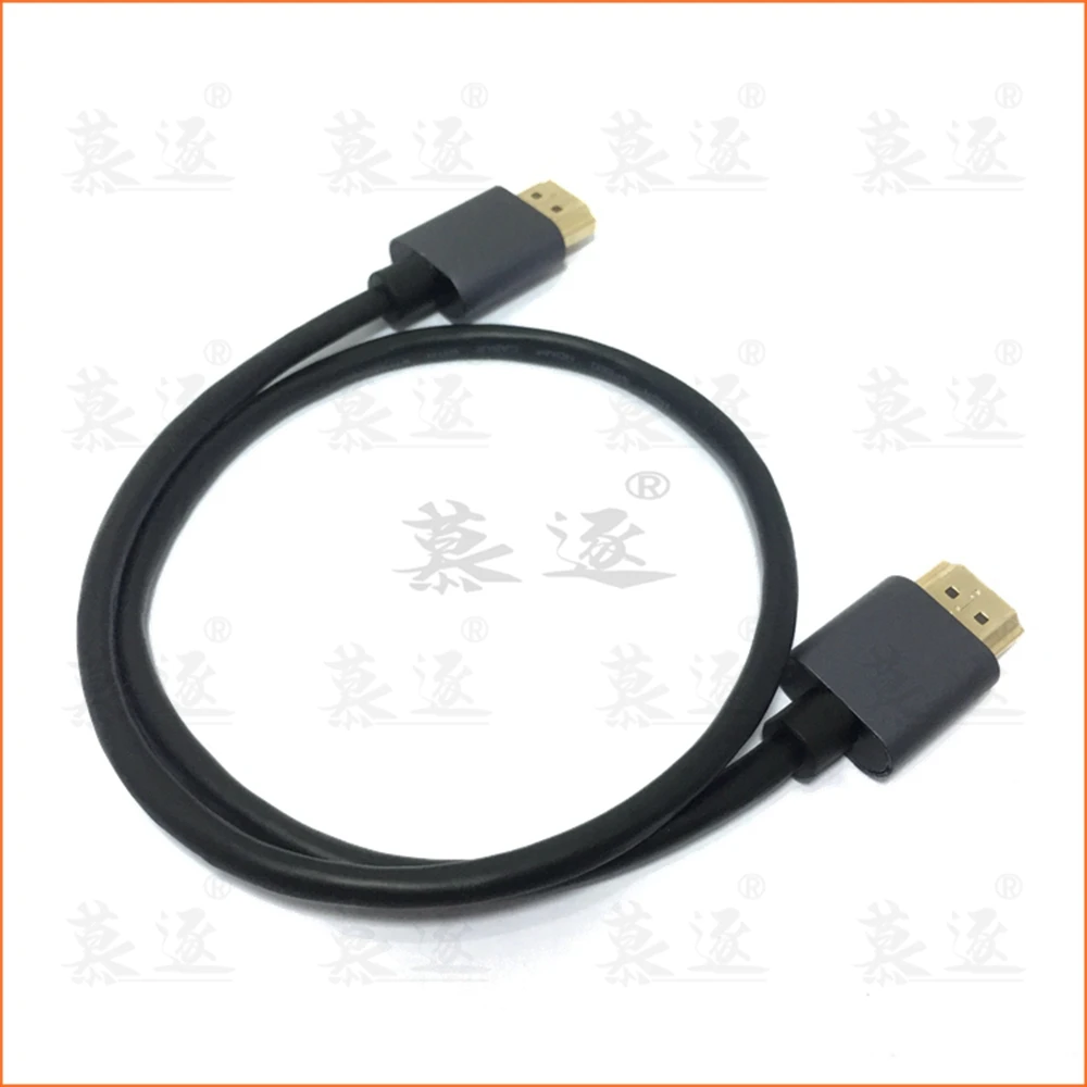 M/M aleación de aluminio HDMI-compatible a HDTV 2k * 4k 2,0 Cable HD delgado para TV portátil proyector PS3 PS4 Cable 0,5 m 1m 1,5m 3m - imagen 3