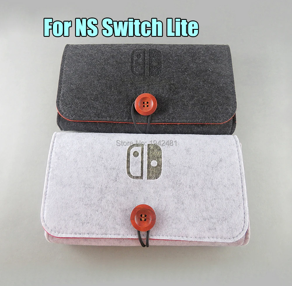 Bolsa de almacenamiento de fieltro, funda protectora a prueba de golpes, soporte para 4 tarjetas de memoria, transporte para Nintendo Switch Lite, 2 uds.