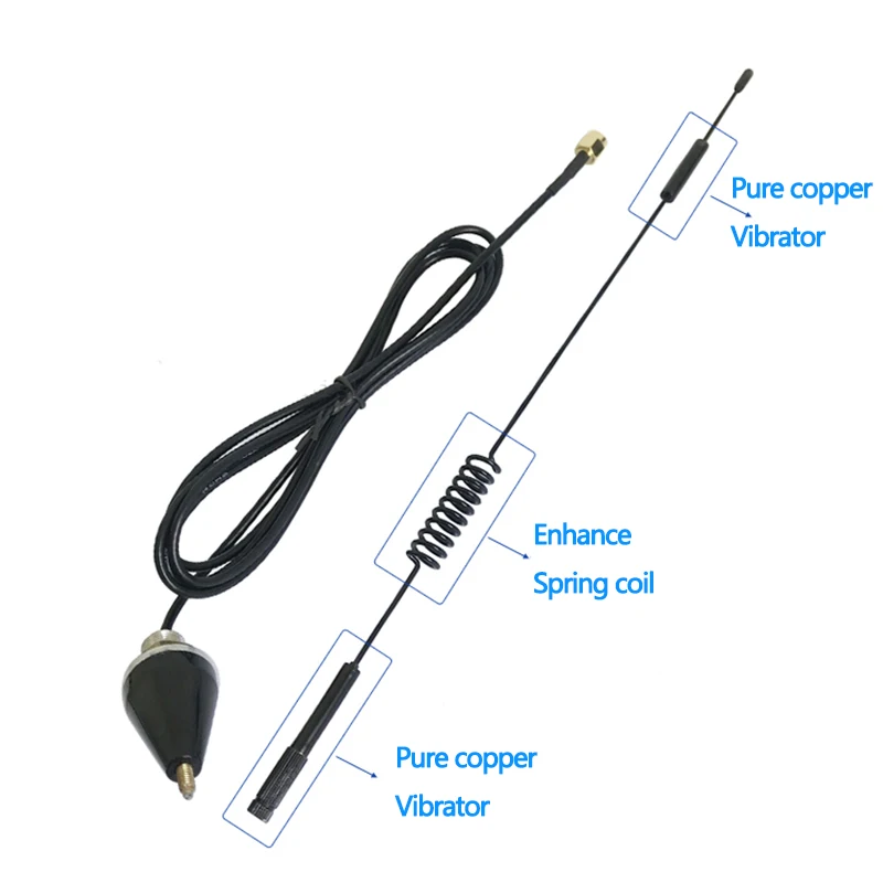 Antena impermeable GSM GPRS 3G 4G para exteriores, antena inteligente IoT con altura de 334mm, ganancia de DTU 12DBi, gabinete de cobre puro RG174, Cable SMA macho de 1,5 m - imagen 4