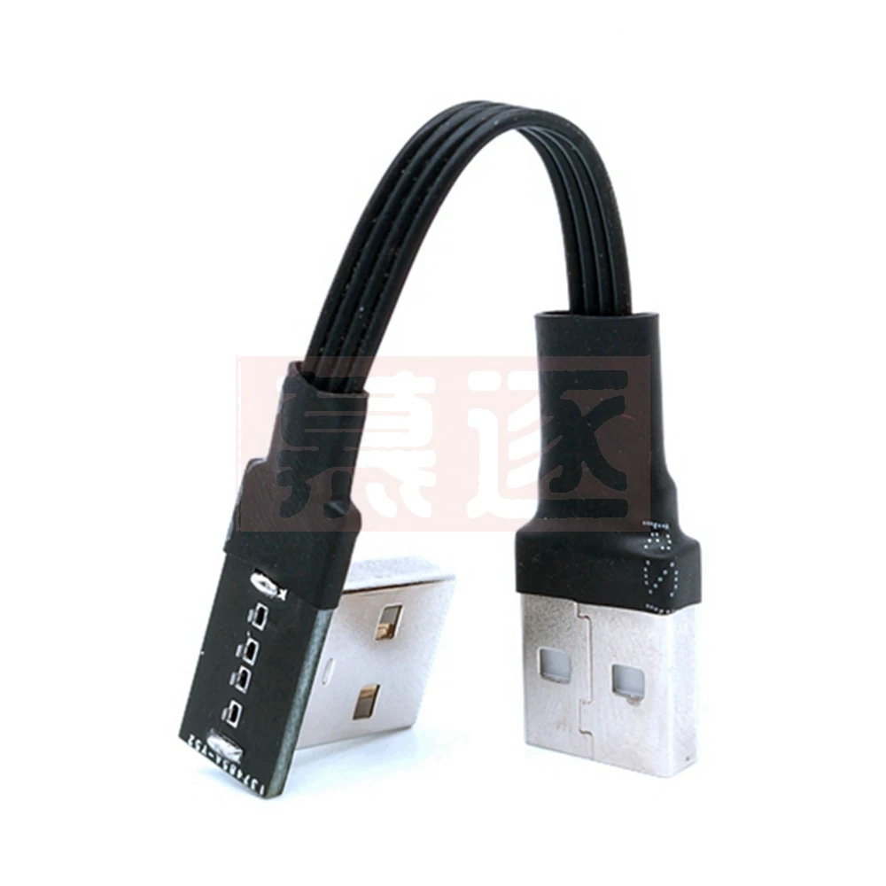 Cable de extensión USB 2,0 de 5cm con ángulo derecho/izquierdo/arriba/abajo, Cable adaptador macho a macho/hembra, Cables USB - imagen 5