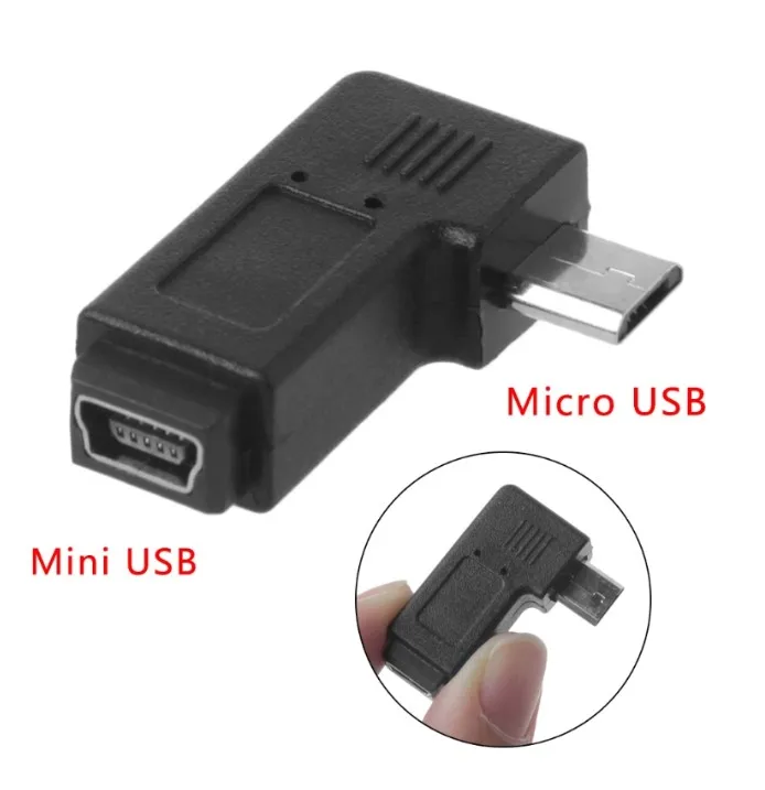 Conector macho Micro USB a Mini USB hembra, adaptador de transferencia de datos para teléfono, conector para MP3, Android D - imagen 2