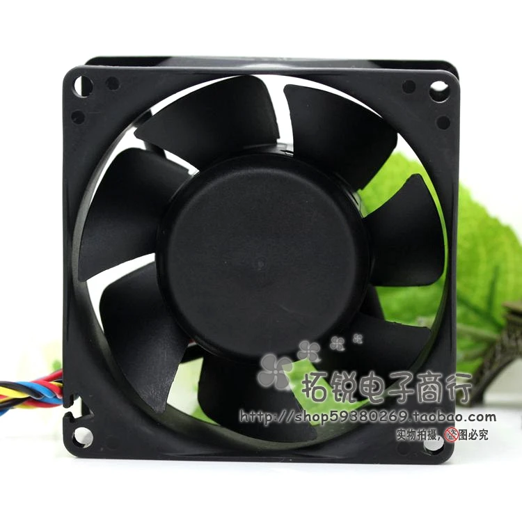 Ventilador de servidor SUNON PMD1208PMB1-A, 8038, 8cm, 12V, 9,1 W, cuatro cables, PWM - imagen 5