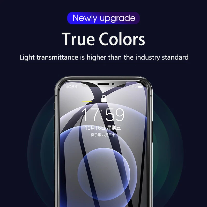 Protector de pantalla para iPhone 12 Pro Max Mini vidrio templado 11 13 iphone12 iphone11 Pro 11pro 12pro Xr X XS Max SE 2020 7 8 Plus - imagen 5