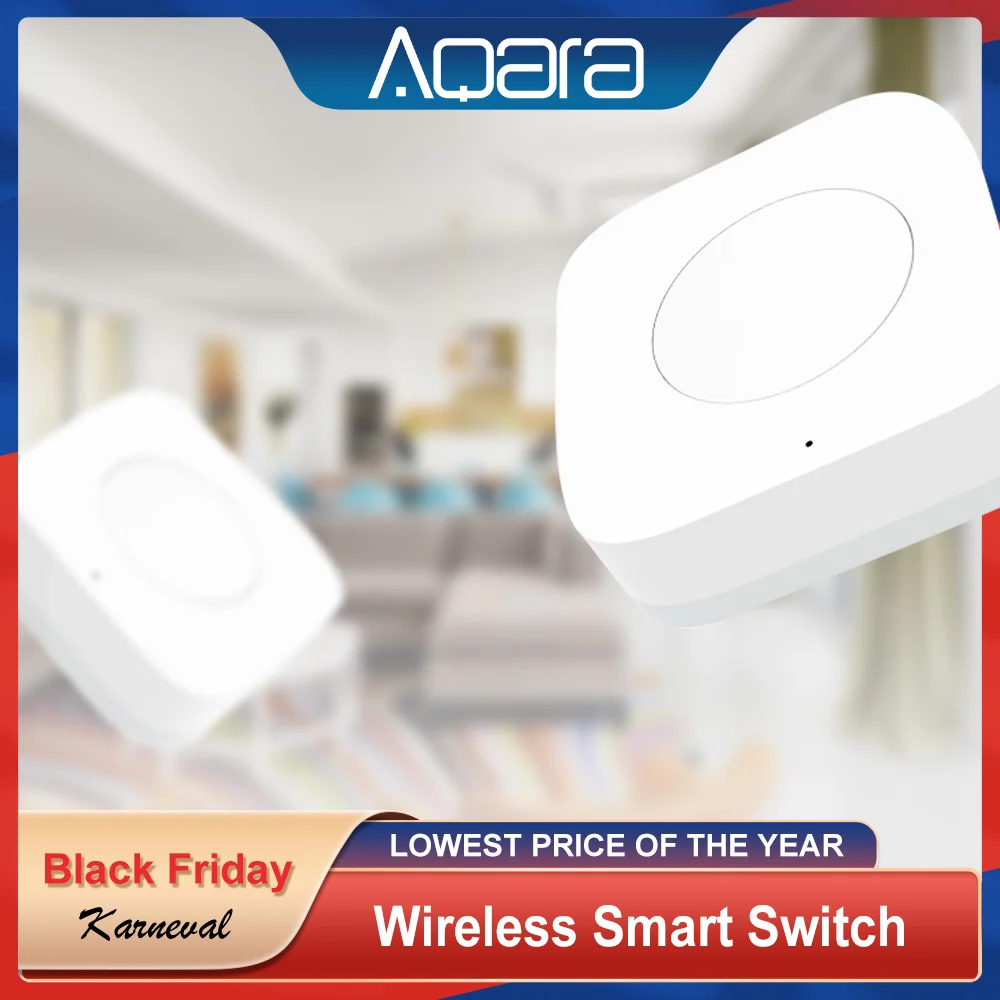 Aqara-Mini interruptor inalámbrico con Sensor de casa inteligente, botón zigbee, conexión remota, Control de una tecla con Xiaomi Mijia, Apple Homekit - imagen 5