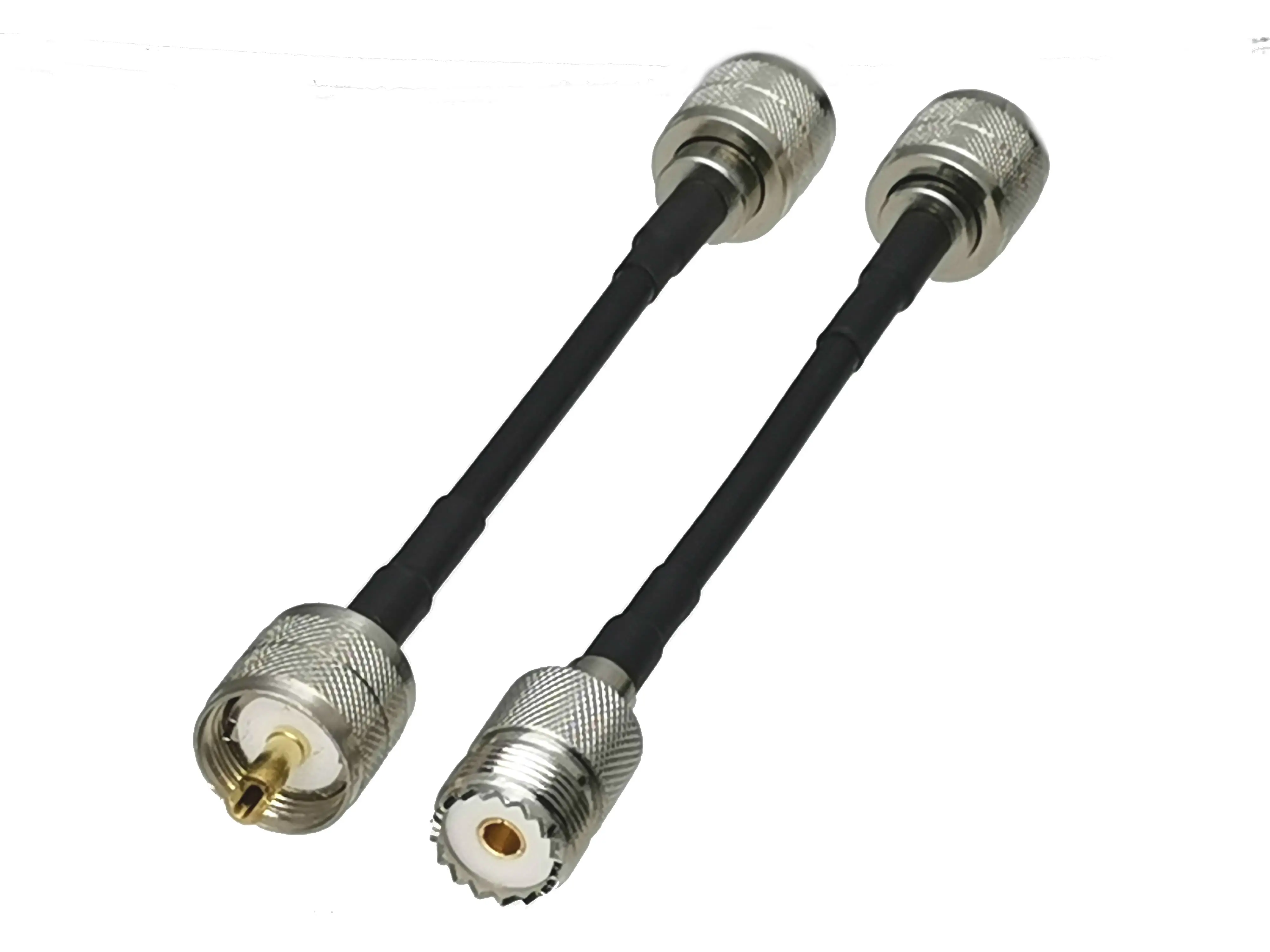 Conector Macho RG58 UHF PL259 SO239 Cable Coaxial 6" 10" - Sin Marca - imagen 3