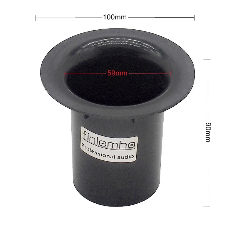 Accesorios para altavoces Subwoofer, tubo de graves, puerto reflejo de plástico para coche, para Woofer, Karaoke, cine en casa, Audio profesional Hifi, 2 uds.