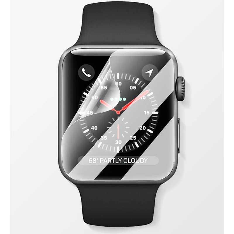 Protector de pantalla transparente, película protectora completa para Apple Watch 6 SE 5 4 40MM iWatch 38MM 3 2 1 44MM en 42MM (no vidrio templado)