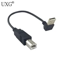 Cable USB 2.0 Tipo B Macho Ángulo Recto para Impresora y Disco Duro