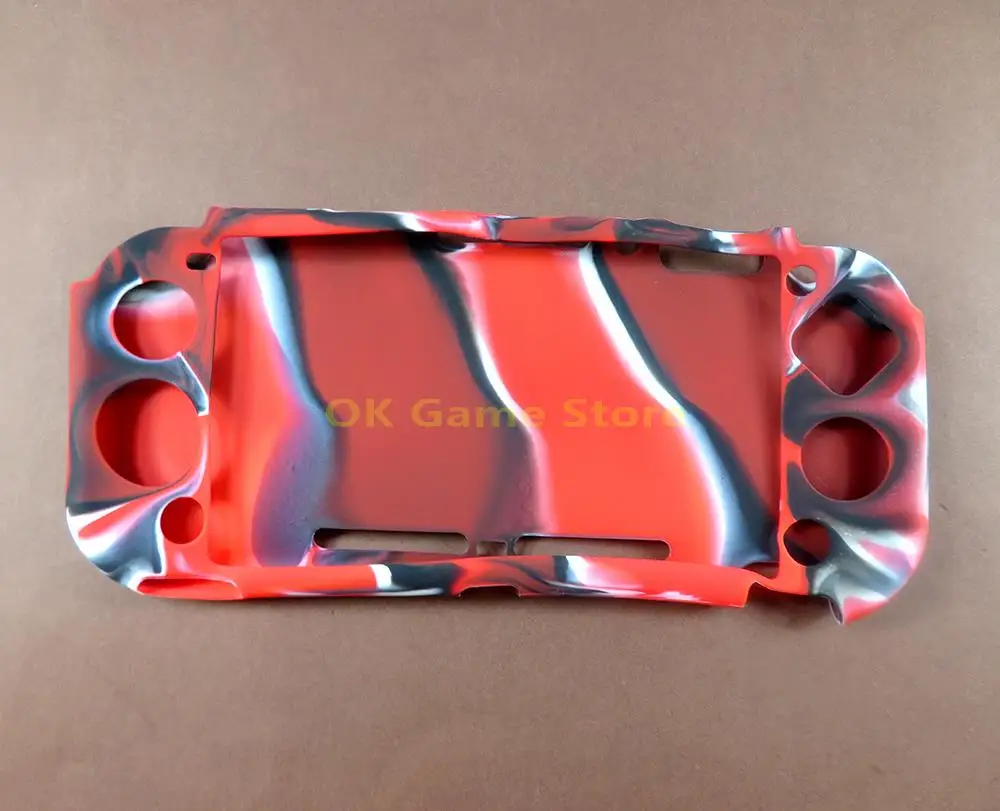 Funda protectora de silicona de camuflaje para Nintendo Switch Lite, controlador de consola de juegos, accesorios de carcasa blanda, 2 uds. - imagen 3