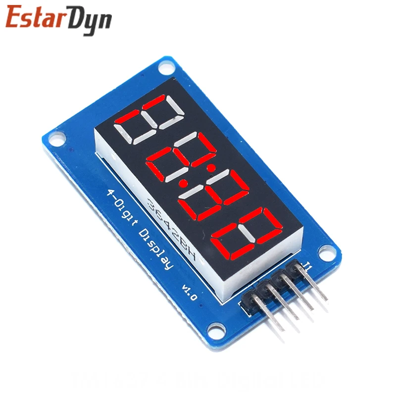 Módulo de pantalla LED Digital TM1637 de 4 Bits para arduino, reloj de 7 segmentos de 0,36 pulgadas, tubo de ánodo rojo, paquete de placa de controlador de cuatro series - imagen 3
