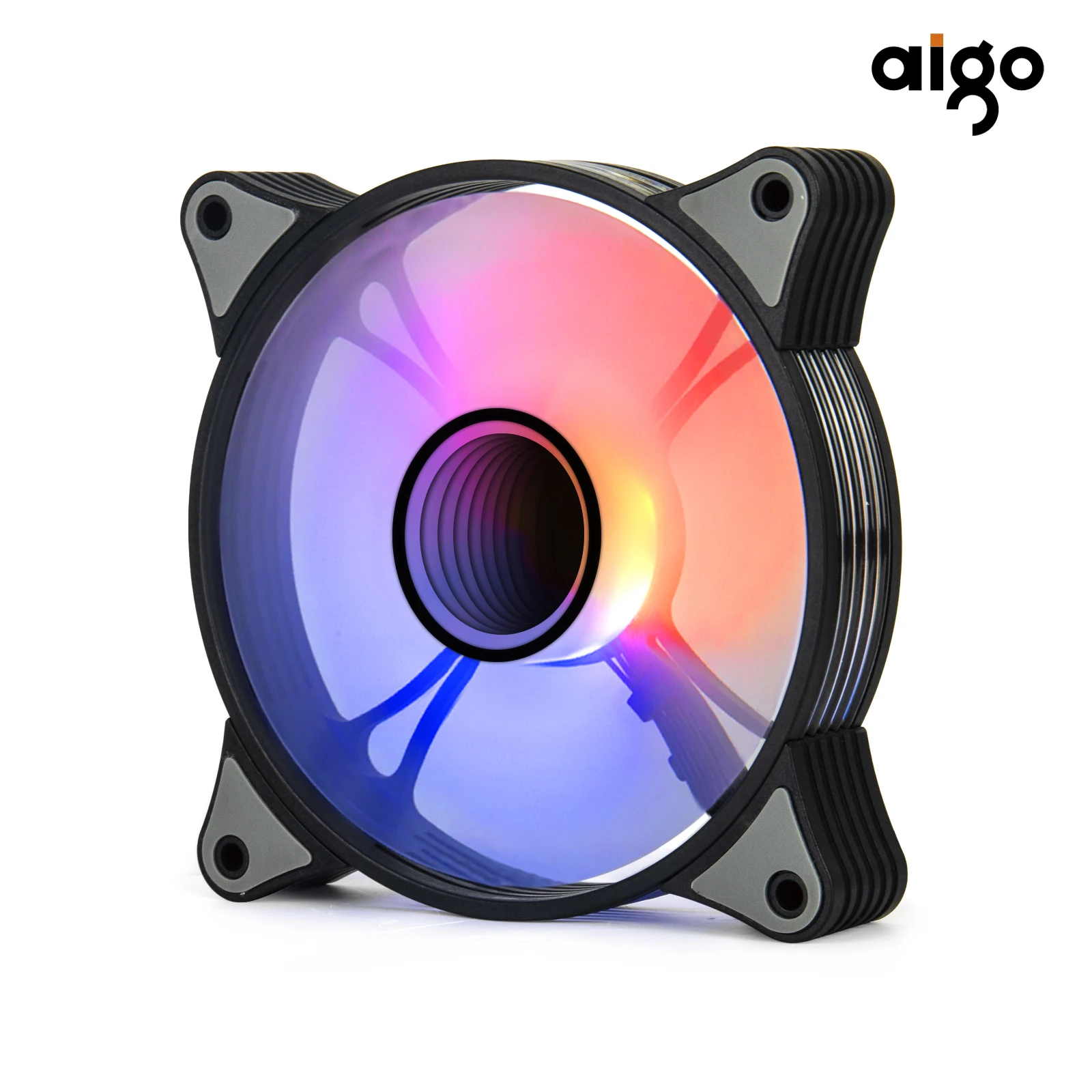 Aigo AR12PRO 120mm ventilador rgb 4pin PWM argb ventilador de refrigeración 3pin5v efecto aurora elección colorida 12cm ventilador ordenador PC ventiladores con cubierta - imagen 5