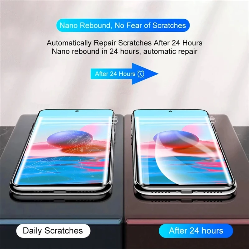 8 Uds película de hidrogel para Redmi Note 14 14S 13 12 11 Pro Protector de pantalla 13C 14C 11S 12S 10S 10 10A 10C 10T 9S 9A 9C A C S 11T 5G - imagen 3