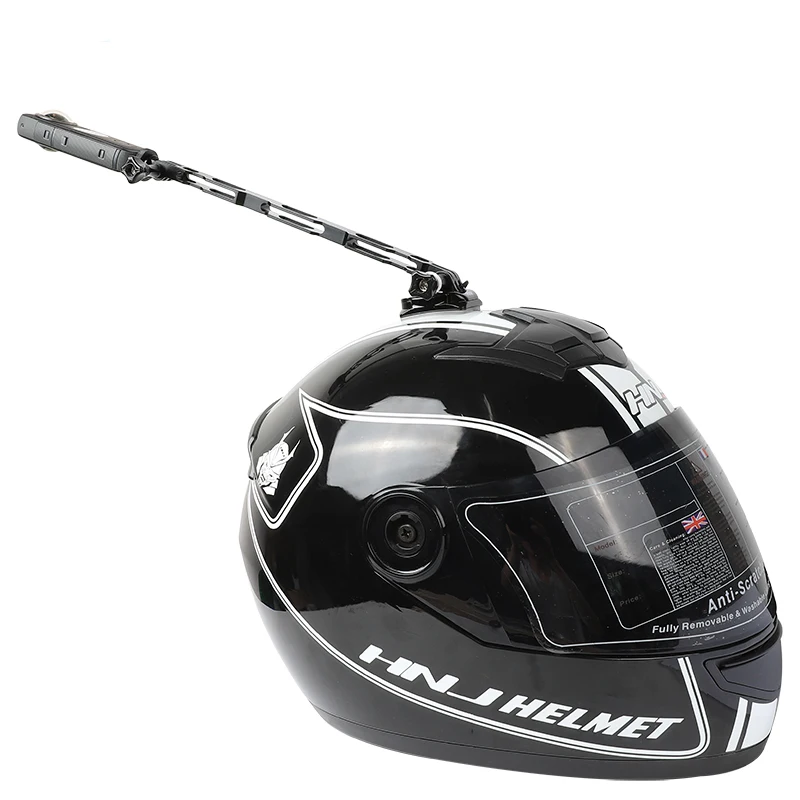 Soporte de fijación para casco de motocicleta, varilla de extensión de aluminio, juego de adaptador para Selfie para insta360 One R / X/X2, accesorios de cámara