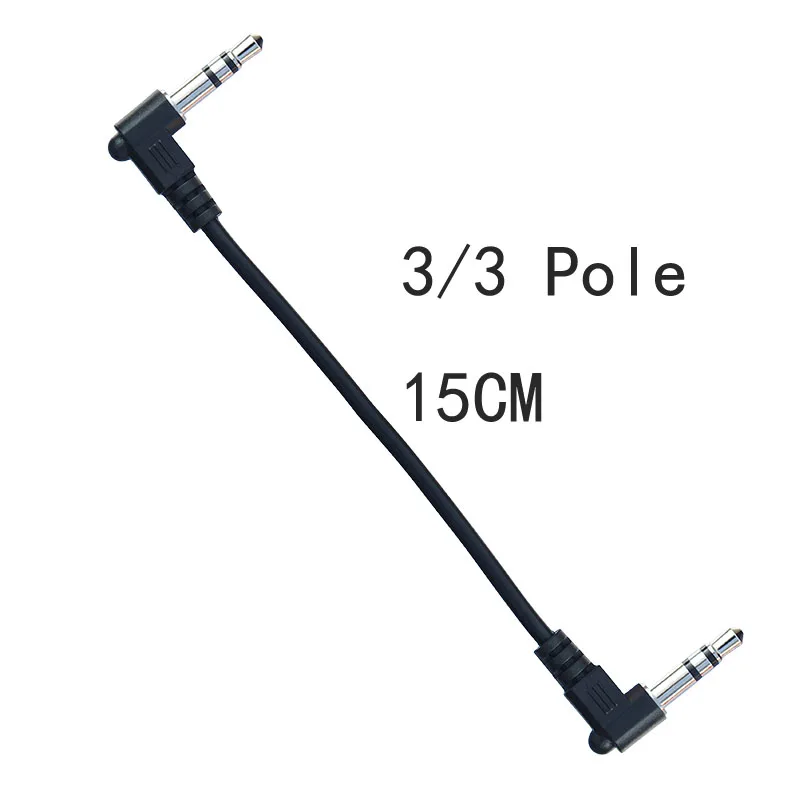 Cable auxiliar corto con enchufe de 3,5mm, Cable de Audio estéreo macho a macho en ángulo de 90 grados, Cable de Audio auxiliar para coche MP3/MP4, 15cm, 20cm, 30cm - imagen 3