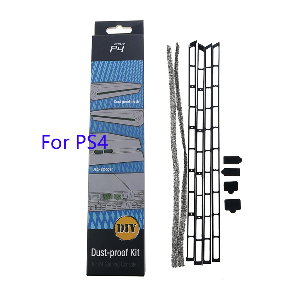 JCD 1 Uds DIY Kit de red a prueba de polvo previene la cubierta malla Jack tapón paquete a prueba de polvo para PS4 PS4 Pro PS4 Slim PS4 consola - imagen 4