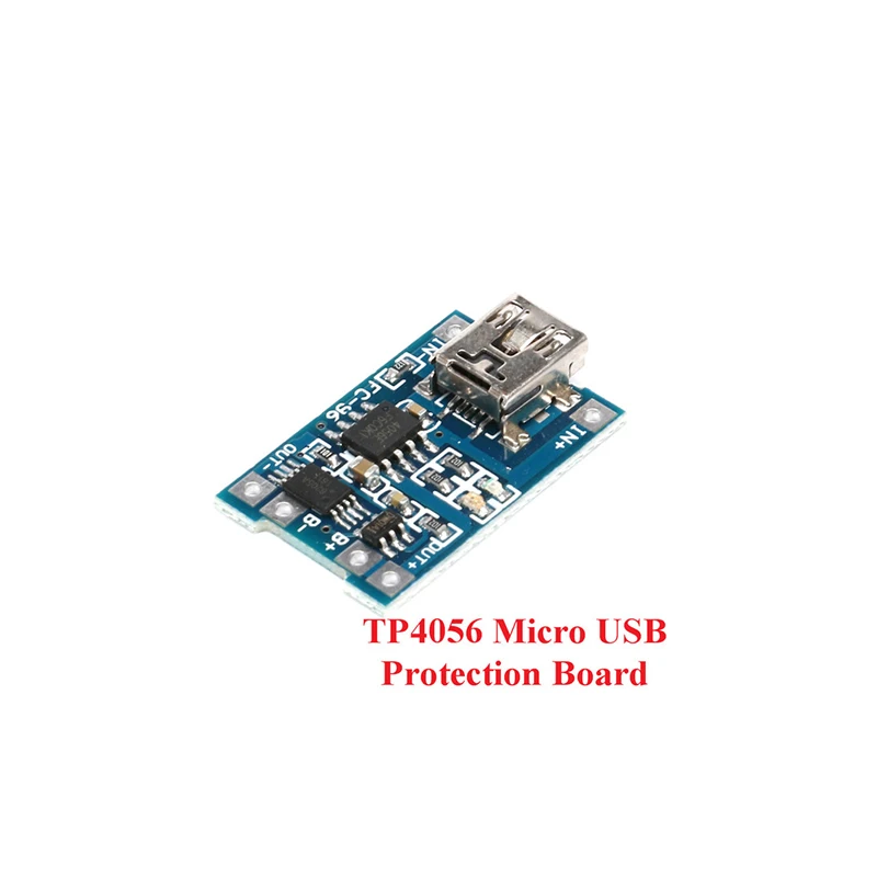 2 uds tipo c/Micro/Mini USB 5V 1A 18650 TP4056 módulo de cargador de batería de litio placa de carga con protección Dual 1A Li-ion - imagen 4